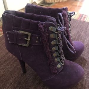 Suede spike heel Ankle boots